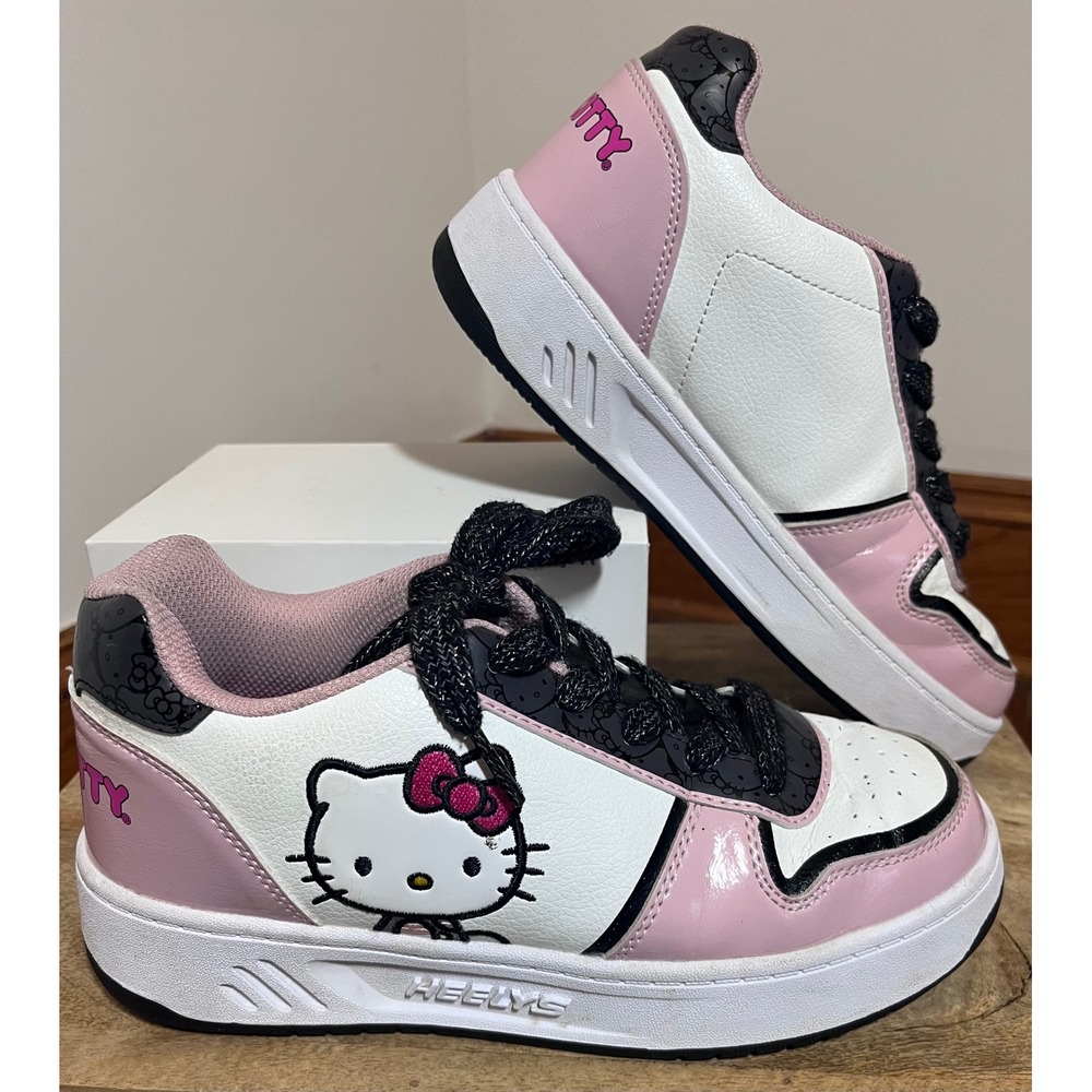 Heelys Hello Kitty Skate Shoes Kids Size 5 Pink White Sanrio Y2K Aesthetic